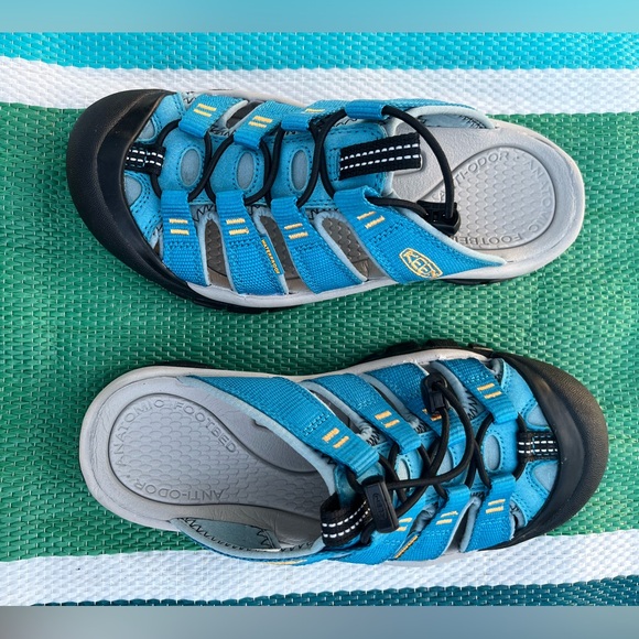 KEEN Women's Newport H2 Slide On Sandals Fjord Blue/Iceland Poppy, Size 5.5 EUC - Picture 9 of 15